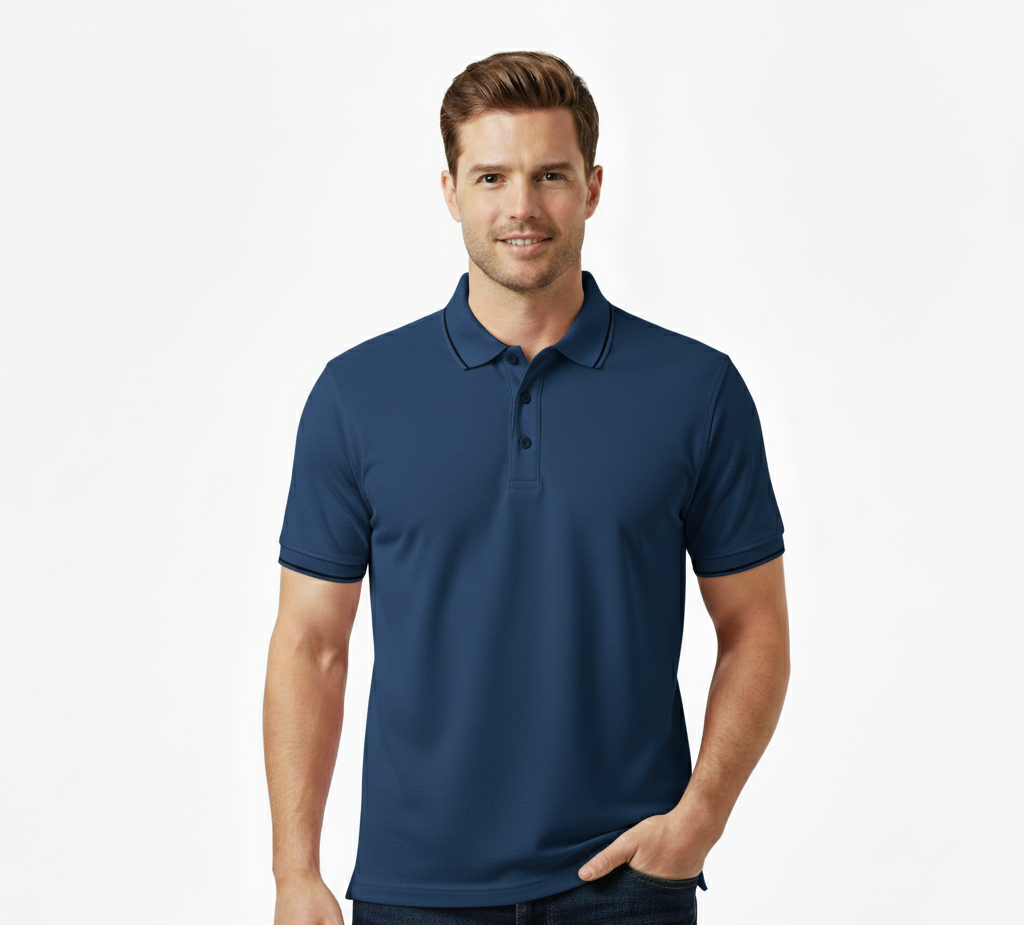 Polycotton Polo Half Sleeve Tshirt 220 GSM - Image 3