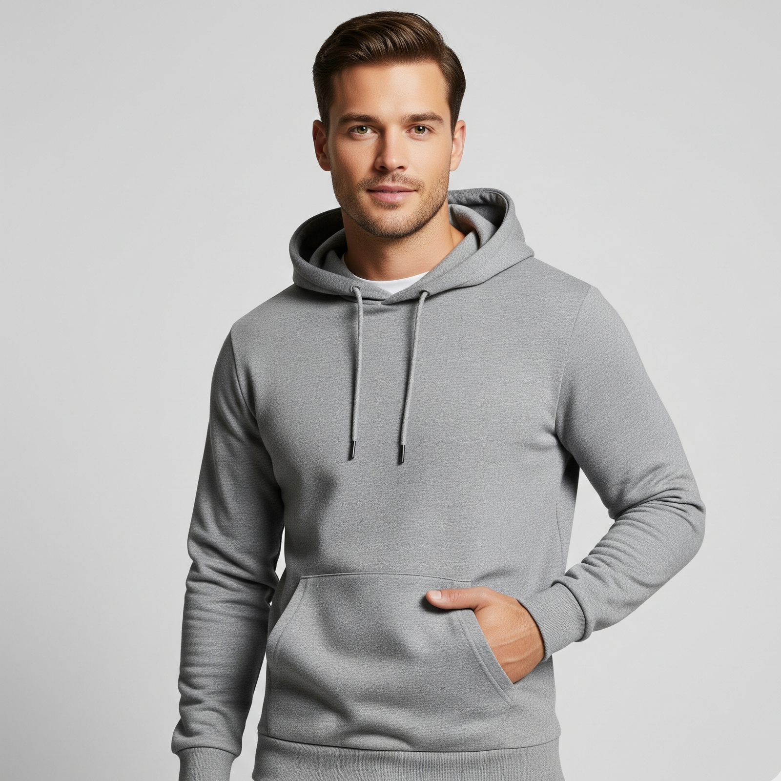 Polycotton Hoodie without Zipper 300GSM - Image 2