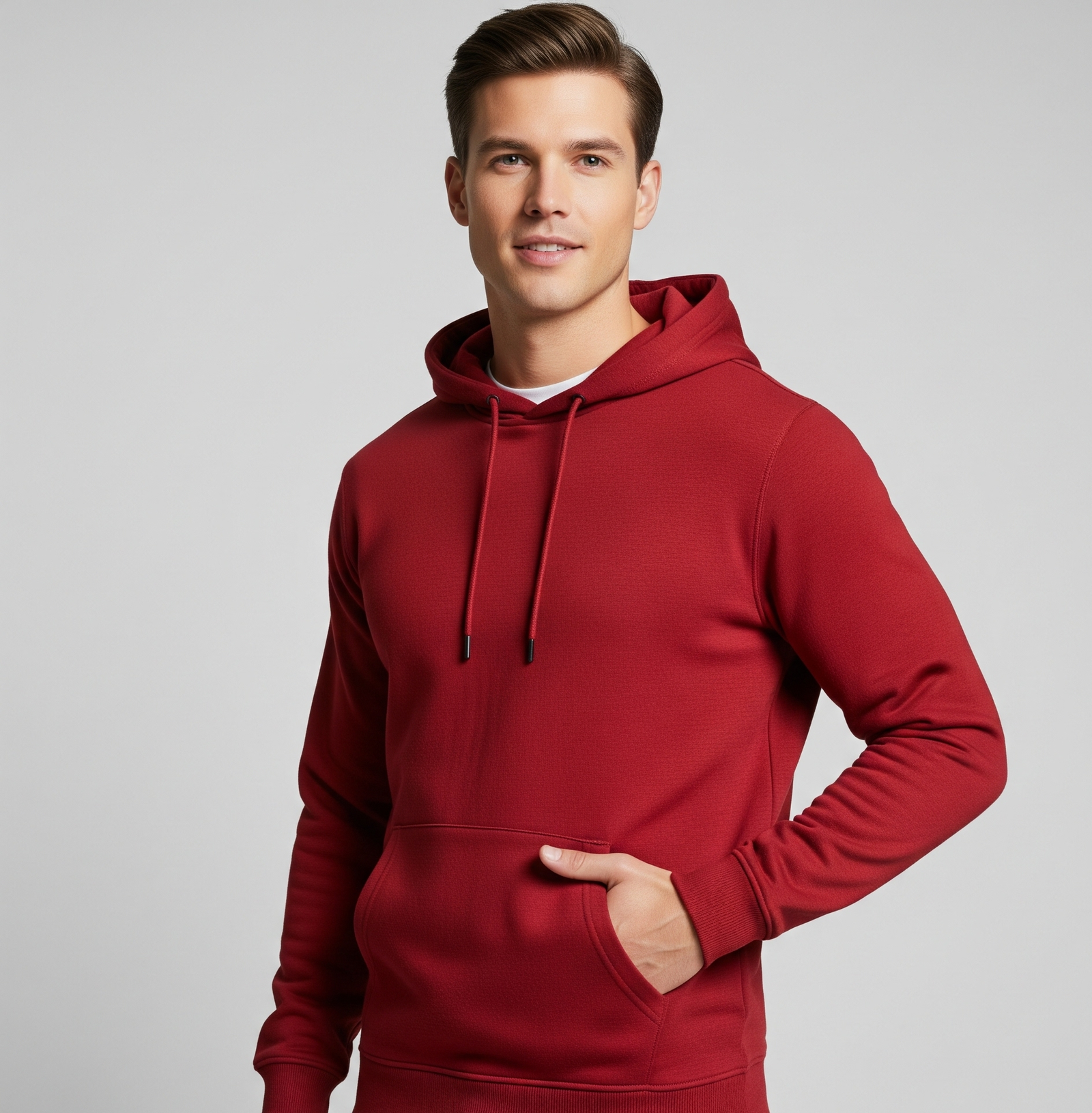 Polycotton Hoodie without Zipper 300GSM - Image 3