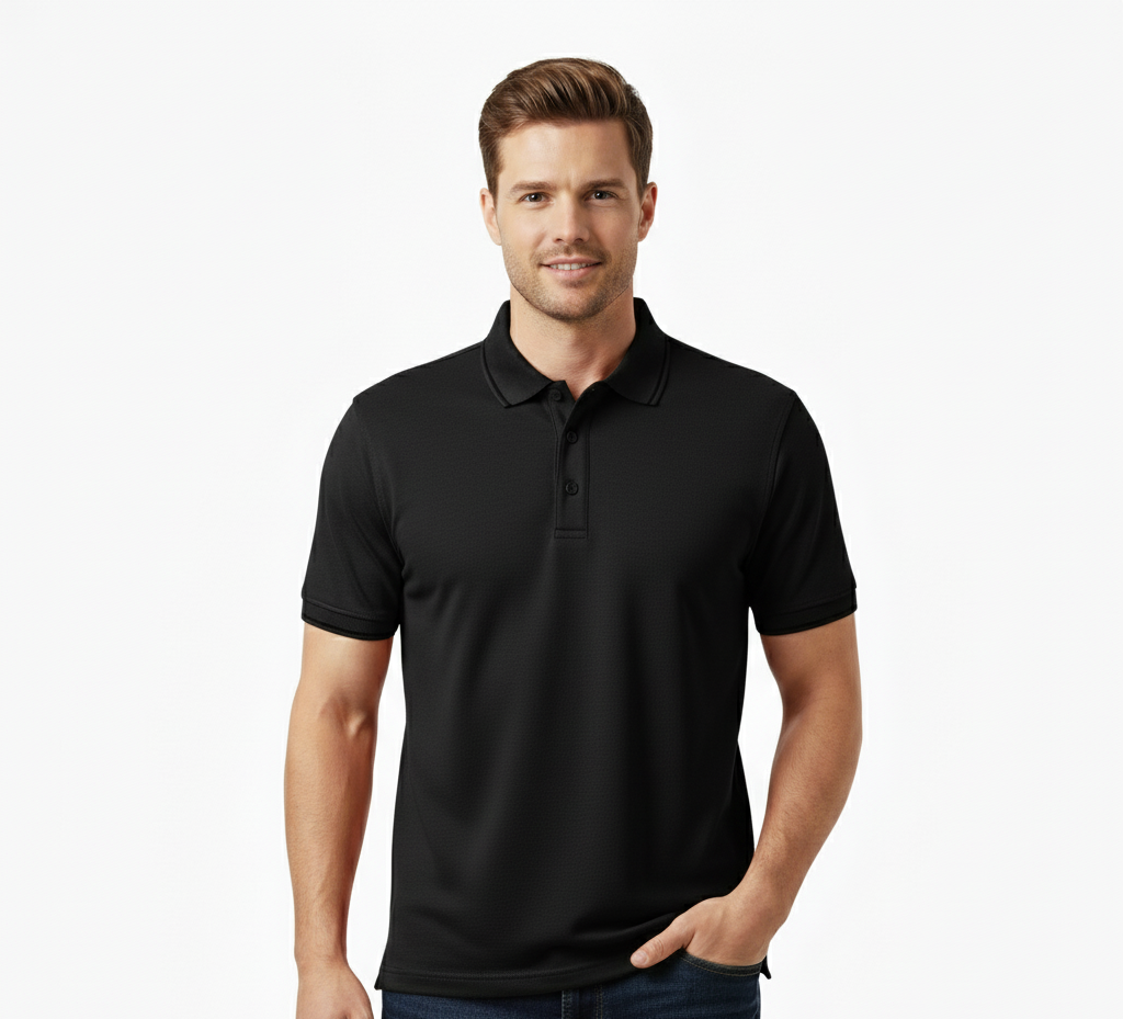 Polycotton Polo Half Sleeve Tshirt 220 GSM - Image 5