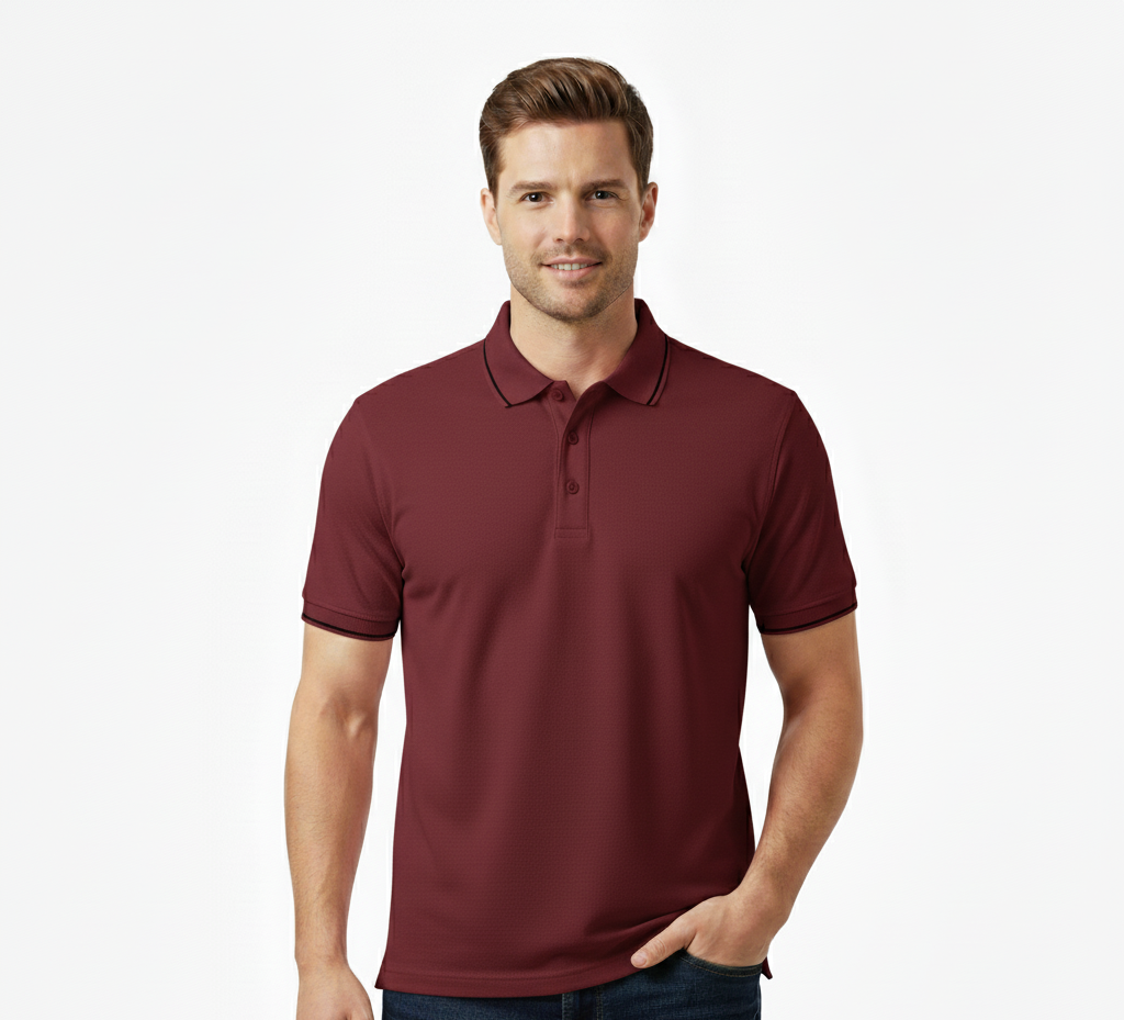 Polycotton Polo Half Sleeve Tshirt 220 GSM - Image 4
