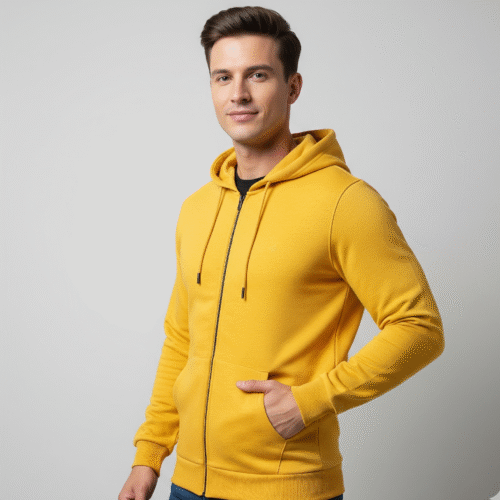 Cotton Hoodie with Zipper 300GSM