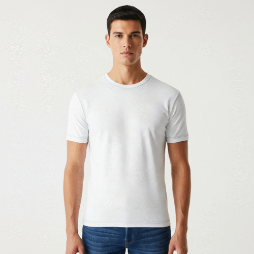 Dot Net Round Neck Half Sleeve TShirt 100 GSM