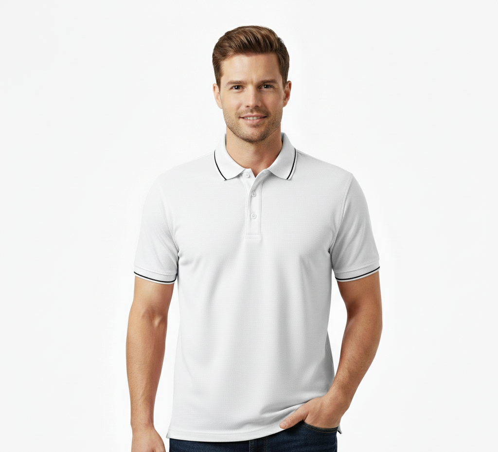Polycotton Polo Half Sleeve Tshirt 220 GSM - Image 6