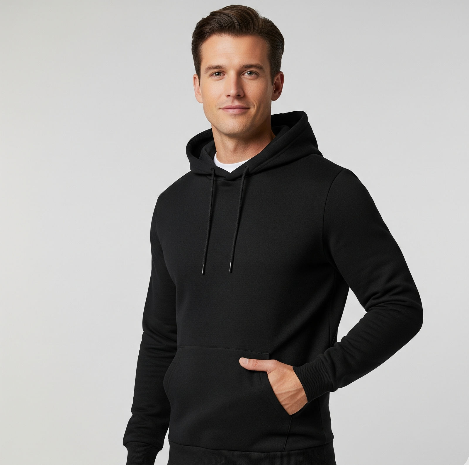 Polycotton Hoodie without Zipper 300GSM - Image 6