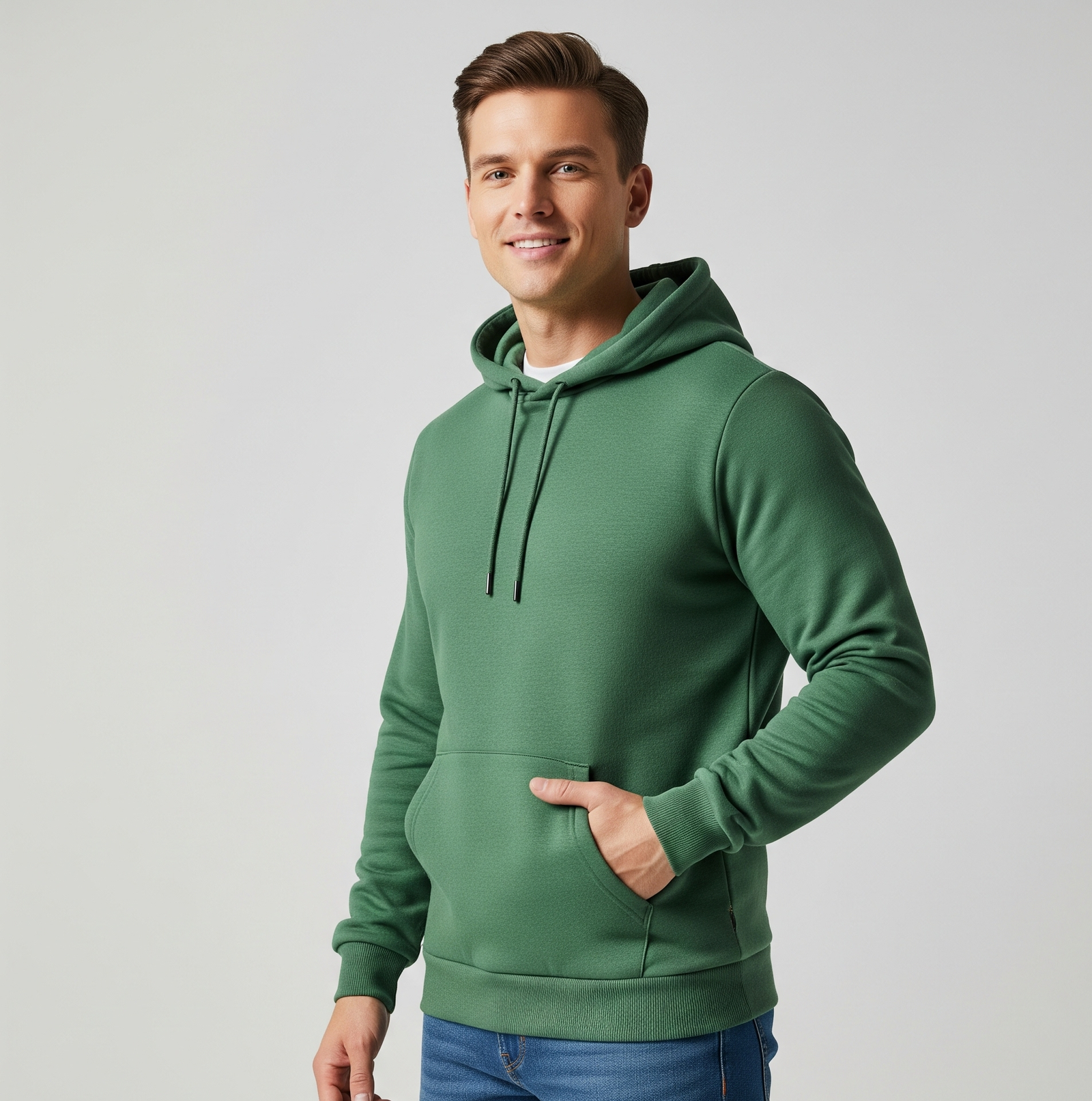Polycotton Hoodie without Zipper 300GSM - Image 5