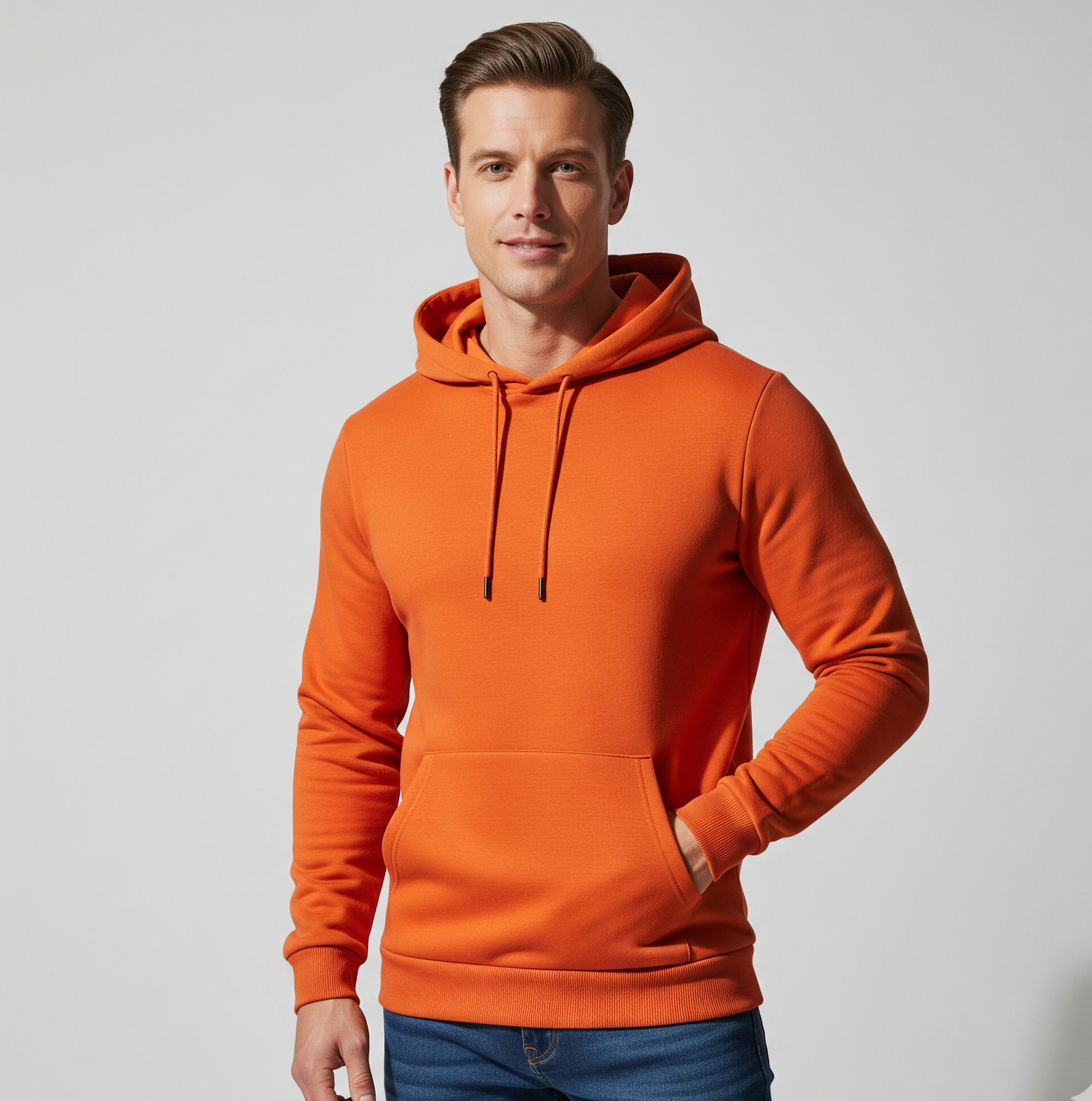 Polycotton Hoodie without Zipper 300GSM - Image 9